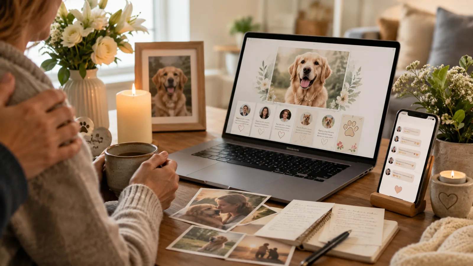 Inviting Friends and Family to Share Memories of Your Pet